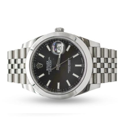 rolex datejust 41mm black dial