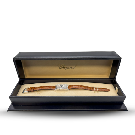 Chopard classic tank ladies brown strap