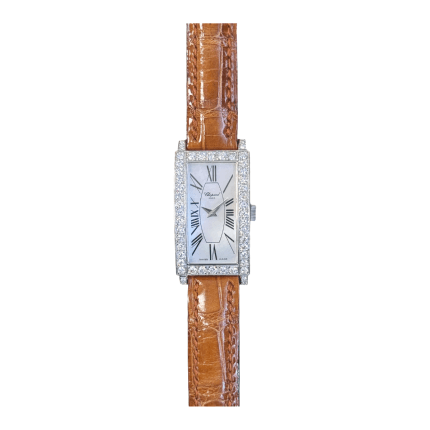 Chopard classic tank ladies brown strap