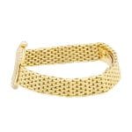 Cartier 24mm Yellow Gold Watch with Diamond-Studded Dial