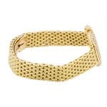 Cartier 24mm Yellow Gold Watch with Diamond-Studded Dial