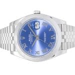 Rolex Datejust 41mm 126300 Stainless Steel Blue Roman Dial