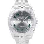 Rolex Datejust 41mm 126300 Wimbledon Stainless Steel Grey Dial