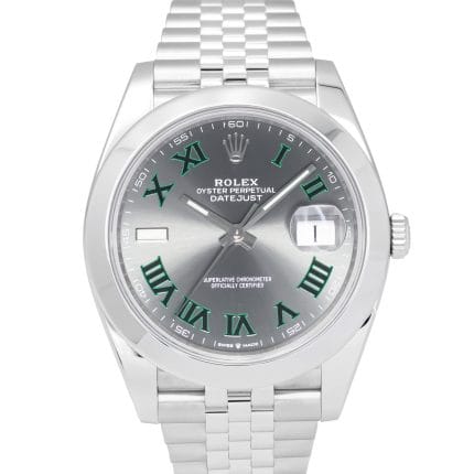 Rolex Datejust 41mm 126300 Wimbledon Stainless Steel Grey Dial